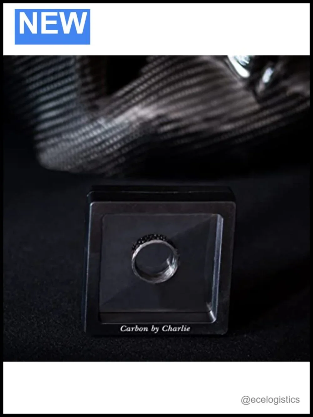 3K Carbon Fiber Ring 8mm or 10mm Comfort Fit Wedding Band for Men and Women
